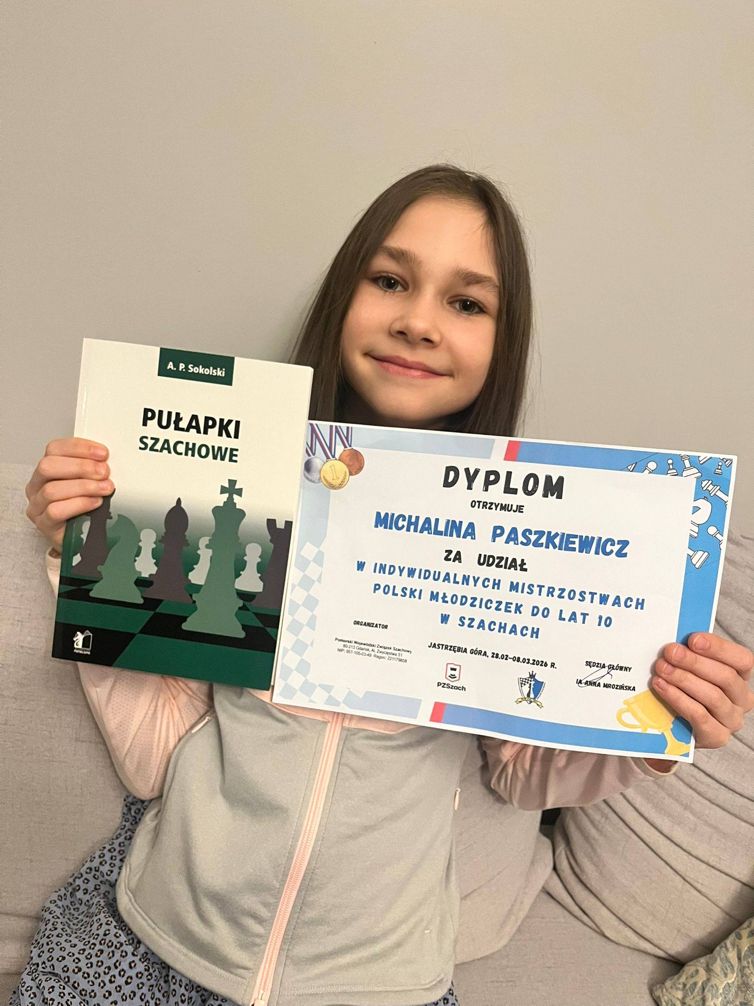 Michalina finishes the Polish Championships under 10